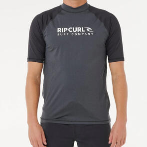 RIP CURL WETSUITS 2026 SHOCK UPF S/S RASH VEST BLACK MARLE