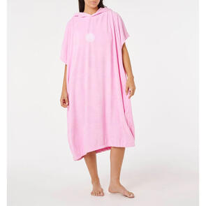 RIP CURL WOMENS CLASSIC SURF HOODED TOWEL PINK