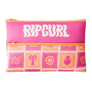 RIP CURL XL PENCIL CASE VARIETY HOT PINK