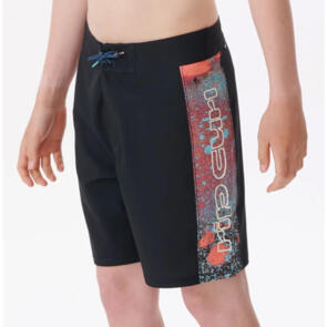 RIP CURL YOUTH COSMIC TIDES MIRAGE WASHED BLACK