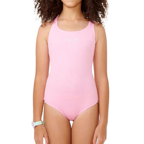 RIP CURL YOUTH PREMIUM RIB ONE PIECE BRIGHT PINK