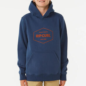 RIP CURL YOUTH BOYS STAPLER HOOD WASHED NAVY