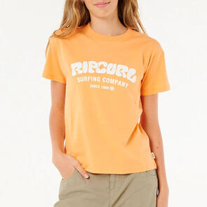 RIP CURL YOUTH SURF PUFF RELAXED TEE ORANGE