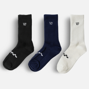 RIVVIA PROJECTS SOCK 3PK BLK/WHT/NVY