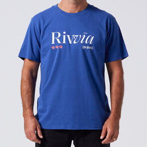 RIVVIA FLORAL REASON T-SHIRT DEEP BLUE