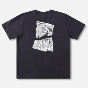 RIVVIA PROJECTS GOLF SCORECARD RELAXED FIT T-SHIRT WASHED BLACK