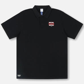 RIVVIA STACKED POLO BLACK