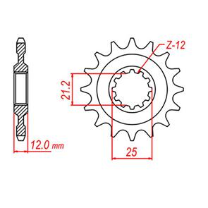 WHITES SPKT FRONT RK STEEL 823 13T #520