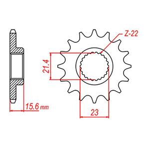 WHITES SPKT FRONT RK STEEL 577 13T #520