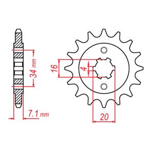 RK SPKT RK FRONT C4387 (SPF2247)