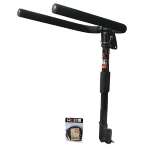 ROAM DOUBLE FOLDING-3 BIKE TOWBALL MOUNTED RACK BLACK