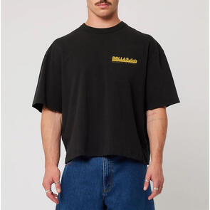 ROLLAS BIG SHIFT TEE CHOP WASHED BLACK