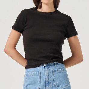 ROLLAS CLASSIC TEE - WASHED BLACK