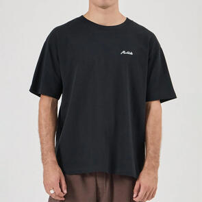 ROLLAS EZY CLASSIC TEE WASHED BLACK