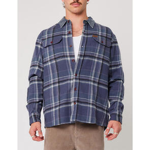 ROLLAS TRAILER CHECK SHIRT NAVY