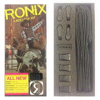 RONIX 2019 AUTOLOCK KIT - BLACK (SET OF 4 LACES AND AUTOLOCKS)