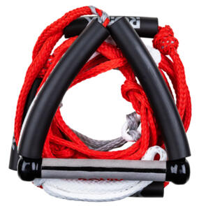 RONIX 2024 BUNGEE SURF ROPE W/10" RED HANDLE HIDE GRIP - 25FT. 5-SECT