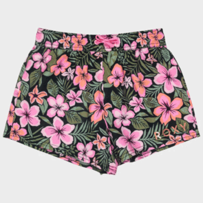 ROXY GIRLS ACTIVE BOARDSHORT ANTHRACITE FEARLESS FLORAL