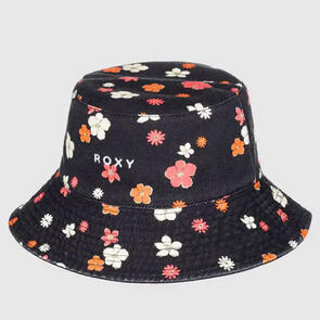 ROXY JASMINE PARADISE BUCKET HAT ANTHRACITE SUNNY DAY