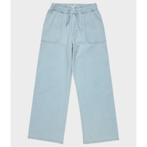 ROXY SEASIDE VIEW RG DENIM PANTS LIGHT BLUE
