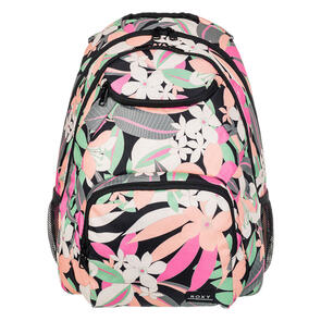 ROXY SHADOW SWELL PRINTED 24L MEDIUM BACKPACK ANTHRACITE PALM