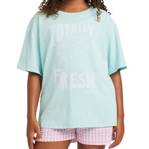 ROXY EVE OVERSIZE WASHED TEE PLUME BLUE