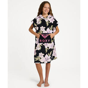 ROXY GIRLS RG STAY MAGICAL PRINTED HOODED TOWEL OIL GREEN OF THE PACIFIC AXS