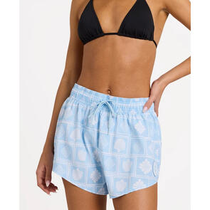 ROXY NO BAD WAVES 2" BOARDSHORTS CERULEAN SHELL YEAH S