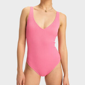 ROXY RIB LOVE ONE PIECE NEW PINK CARNATION