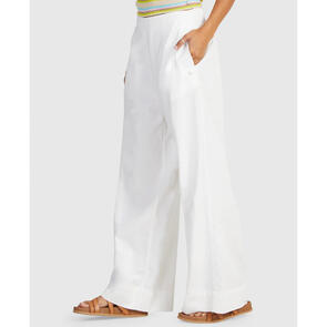 ROXY SANTORINI PALAZZO PANTS BRIGHT WHITE