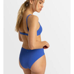 ROXY SUNNY DAYS MIDWAIST MODERATE BIKINI BOTTOM NEBULAS BLUE