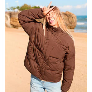 ROXY SWEETEST ROAD BOMMBER JACKET FONDUE FUDGE