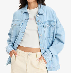 ROXY THE OCEAN IS CALLING JACKET LIGHT BLUE