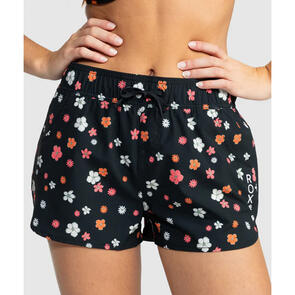 ROXY WAVE PRINTED 2 INCH SHORTS ANTHRACITE SUNNY DAY