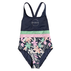 ROXY YOUTH ILACABO ACTIVE ONE PIECE BLUE/PINK/ORANGE