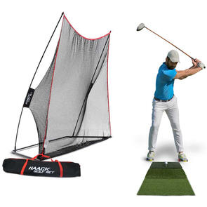 RUKKET HAACK GOLF NET + TRI-TURF MAT