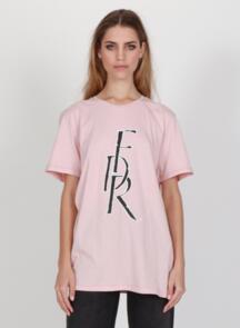 FEDERATION WOMENS RUSH TEE - SKETCH FDR DUSKY PINK