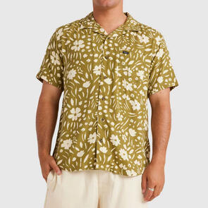 RVCA WILDFLOWER SS SHIRT MOSS