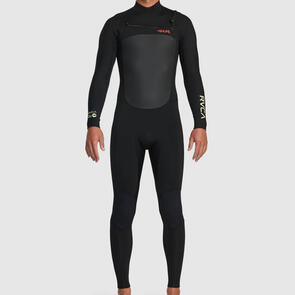 RVCA 3/2 BALANCE DMOTE CHEST ZIP STEAMER BLACK