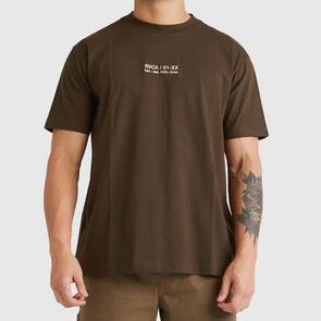 RVCA CIRCA SS TEE CHOCOLATE