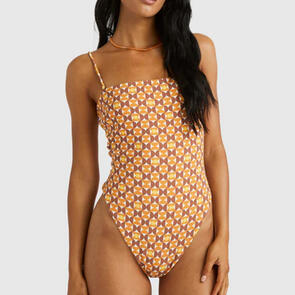 RVCA DECO TUBULAR ONE PIECE MOCHA BISQUE