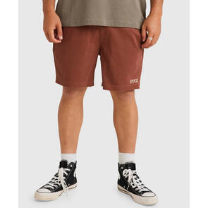 RVCA ESCAPE ELASTIC WALK SHORTS EXOTICA HAZELNUT