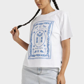 RVCA GOOD THINGS ONLY EASY TEE WHITE