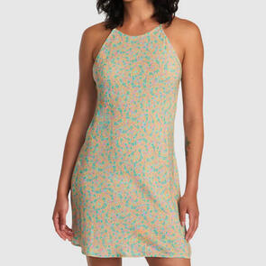 RVCA HARLOW DRESS NEON GREEN