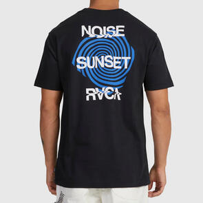 RVCA NOISE SUNSET SS TEE RVCA BLACK