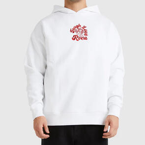 RVCA TOUGH LUCK HOODIE WHITE