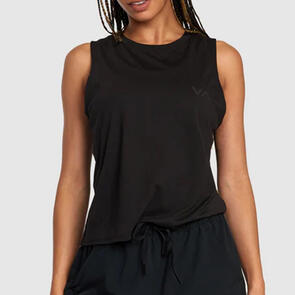 RVCA WOMENS VA MUSCLE 2 BLACK