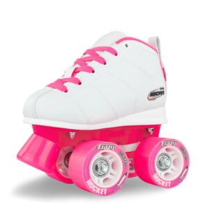 CRAZY SKATES ROCKET JR WHITE ROLLER SKATES