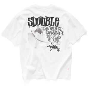 S DOUBLE PINTAILS T-SHIRT WHITE