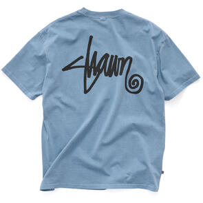 S DOUBLE SHAWN T-SHIRT OVERDYE ASHLEY BLUE
